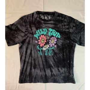 NEFF Wild Trip Flowered Black Tie Dye T-Shirt ~Never Worn~ S M‎ L XL ~